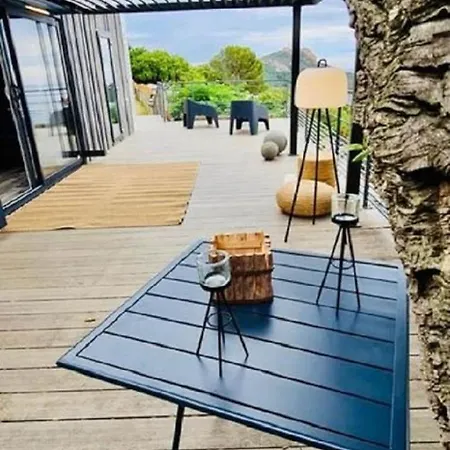 Bungalow Mobile Home De Luxe Vue Mer Ile D'Or Saint-Raphael 4 Personnes Kemping *